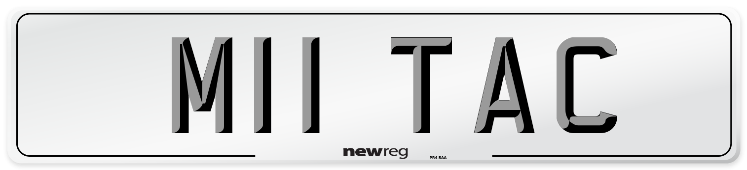 M11 TAC Number Plate from New Reg